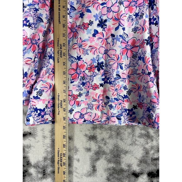 Lilly Pulitzer Corden Sweatshirt Womens Size Extra Small Floral‎ Cotton Modal - Picture 4 of 11